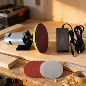 광택기 자동차 왁싱 폴리싱 유막제거 미니 소형 전기 벤치 그라인더 연마기 샌딩 디스크 포함 메탈 목재 DI