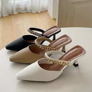 웨지힐 토오픈 샌들 미들힐 여성구두 여자구두 구두