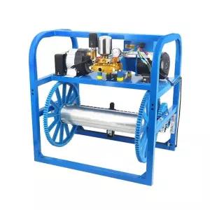 자동 릴 파이프 고압 권취기 호스감기 정리대 농약 200m