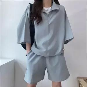 남녀공용 아노락 반팔 반바지세트 트레이닝복 상하의 셋업 (WFKBA2K)