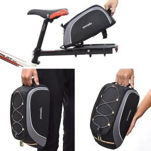 대용량 방수 자전거 가방 하드케이스 휴대용 코킹 백, 보관 수하물 테일백 산악 야외 랙백