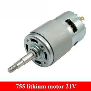 755 리튬 배터리 잔디 깎는 기계 부품 범용 모터 앵글 그라인더/에어 블로워 21V 교체 모터용 대체