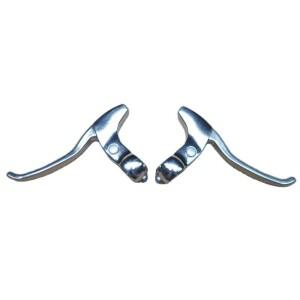 자전거 브레이크 핸들 알루미늄 실버 접이식 레버 수정 고정 기어 픽시 액세서리 도로 사이클링 빈티지 레