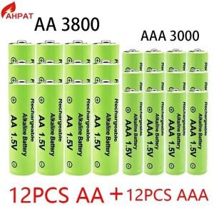 2025  1.5V AA + NI MH 배터리 알카라인 3800-3000mah 토치 장난감 시계 MP3 플레이어 니켈 수소 교체