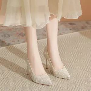 여자 신발 힐펌프스 하이힐 구두 프렌치 샴페인색 웨딩화 가보시 신부 여주단 펌프스 발에 무리가 가지 않