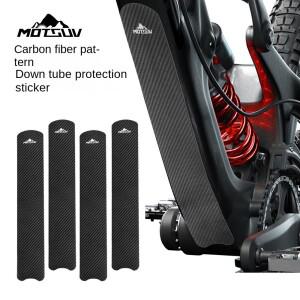 2Pcs 자전거 프레임 보호 스티커 MTB 도로 가드 커버 이동식 다운 튜브 안티 스크래치 테이프 사이클링