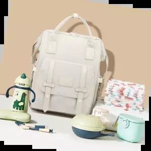 아기외출가방 이시아르 기저귀 가방 백팩 아이보리