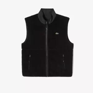 라코스테 남성 베스트 리버시블 플리스 블랙 FB836046