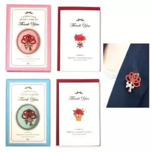 6000 어버이날 카네이션 브로치 카드세트 택1
