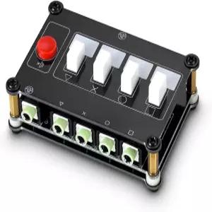 리틀 베어 MC104 프로 미니 오디오 스위처 4방향 3.5mm AUX 스테레오 패시브 셀렉터 PC용 스위치 박스