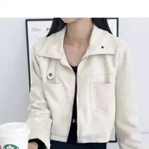 여자라이더자켓 스웨이드 크롭 겨울 방풍 아우터 바람막이 플리스후다운 점퍼 코트 가을 하객룩