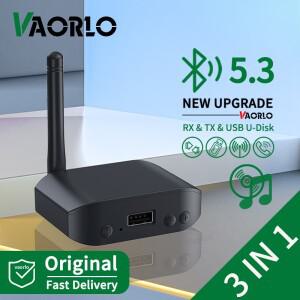 3IN 1 Bluetooth 5.3 오디오 송신기 수신기 USB U   자동차 PC TV 스피커 호환 용 3.5mm AUX 스테레오 음악