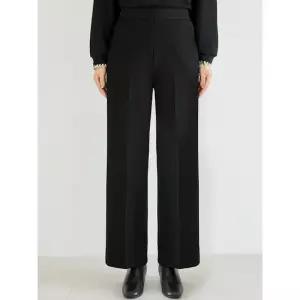 김여사 겨울 기모 통팬츠 세미와이드 뒷밴딩 슬랙스 오피스룩 5PN512410