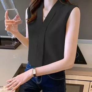 [하프클럽/]여성 여름 이너블라우스 민소매 나시 출근룩 블라우스