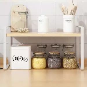 현이몰 선반 철제 다용도 미니 주방 식탁 정리대 1단 화분선반 수납선반 철제선반 철제책장 원목선반