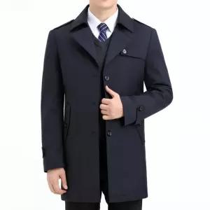 님성 데일리 정장자켓 정장 자켓 트렌치코트 하프코트 중년코트 패딩 겨울 칼라 보온 안감 탈부착 다올4