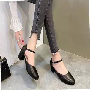 러블리 메리제인 플랫슈즈 스트랩 펌프스 하객룩코디