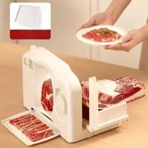 가정용육절기 고기 슬라이서 두깨조절 절단기 탁상 수동 샤브샤브 슬라이스 업소용
