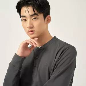 매장정품 BEANPOLE 빈폴 [빈폴] 피케 헨리넥 긴소매 티셔츠 카키 (BC5841C04H) 921533