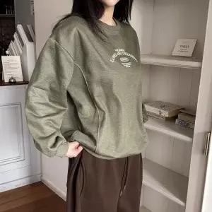 [다잇템] 여성 빅사이즈 필기체 캐쥬얼 맨투맨티_24047293_588872