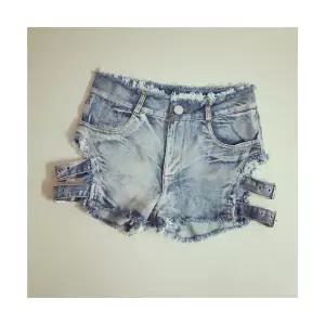 여자 청반바지 청바지 데님 펀칭 클럽 스키니 옆라인 핫팬츠 ST4