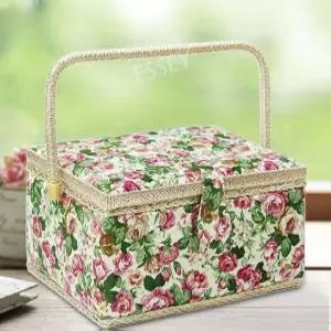 반짇고리함 플라워패턴 반짇고리 보관함 반짓고리