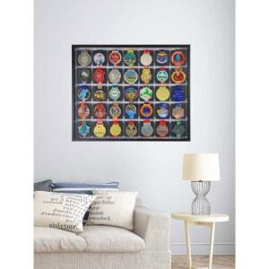 훈장 메달액자 기념 보관 상장 박스 걸이 견장 마라톤 기념사진 기록증 금메달 진열대 메달