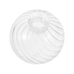 전등갓 호환 트위스트 유리 글로브 램프 쉐이드 교체 G9 투명 전등갓 원형 가드 현대 펜던트 샹들리에