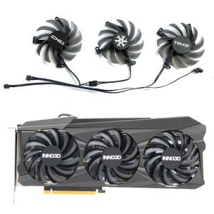 INNO3D RTX 3080 iCHILL X4 아이스 드래곤 그래픽 쿨러 CF-12915S 4PIN DC12V 0.35A RTX3080 3070TI GPU 팬