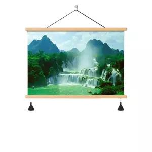 폭포그림 풍경 폭포수 폭포사진 액자 재물운 물그림 그림