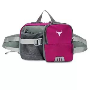 등산용 힙색 물병 메쉬 경량 크로스 가방 핑크로즈 (WFKDXS4)