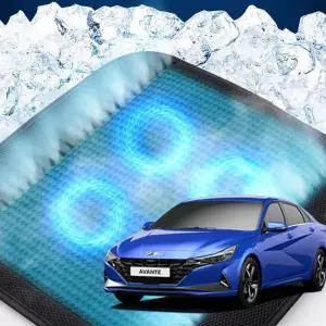 아반떼CN7 호환 차량용 쿨링시트 메쉬 4팬용방석 사무실 여름방석 자동차 의자 아이스 휴대용 용통풍 용자