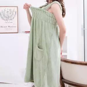 여성 편한 밴딩 부드러운 소재 빠른 흡수력 샤워가운실크 사우나용품 수건 욕실 모텔 목욕 골프 커플 마사