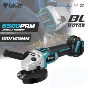 125/100mm 브러시리스 앵글 그라인더 연마 절단기 Makita 18V 배터리 핀용 무선 도구