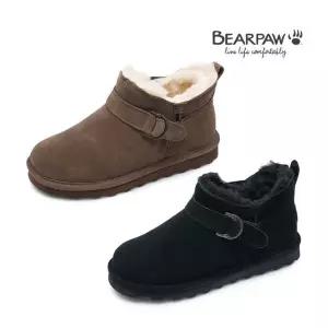슈즈SHORTY BUCKLE 여성 경량 천연 소가죽 방한 양털 어그 부츠 2종 택1 K305