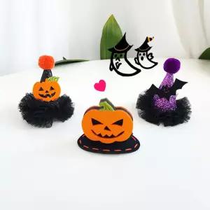 할로윈고깔핀3종 강아지 고양이 옷 핸드메이드 코스튬 할로윈핀 강아지핀 머리핀 망토