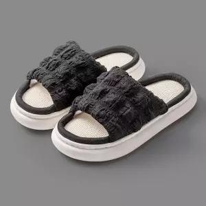 통굽 룸슈즈 사무실 키높이 슬리퍼 보송 귀여운실내화여성화 여자20대 20대 높이 층간소움 거실화 논슬립