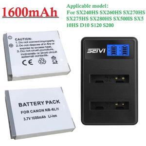 캐논 파워샷 카메라 배터리 NB 6L IXUS 310 SX240 HS 95 1600mAh