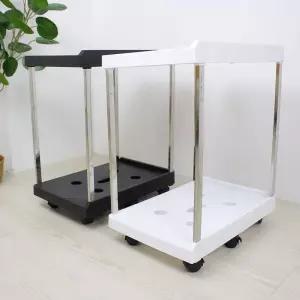 컴퓨터받침대 본체선반 데스크탑 트레이 이동식 고정 핸드카드 카트 트롤리