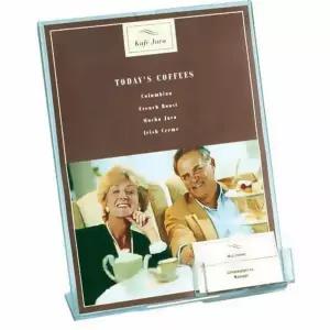 명함꽂이 겸용 L자형 A4 홍보물엽서꽂이 전시장 보판 안내데스크 가격표시판게시판 알림판 알림보드 벽부착