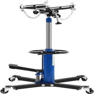HYEU 변속기 잭 1600lbs 0.75T 듀얼 스프링 로드 페달 유압 텔레스코프 높이 조절 가능 트 스탠드 360°