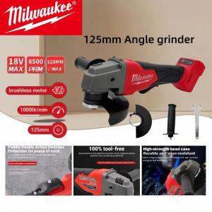 밀워키 고출력 125mm 브러시리스 앵글 그라인더 전기 무선 연마 가변 속도 절단 전동 공구