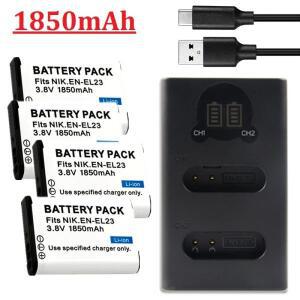 니콘 쿨픽스 카메라용 배터리 EN-EL23 1850MAH B700 P900s S810c