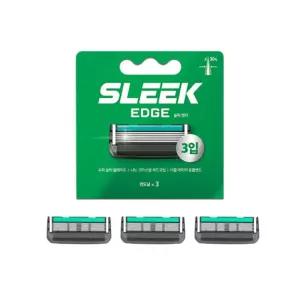 도루코 슬릭 엣지 면도날 3입교체 일회용 세트 면도기 리필 호환용