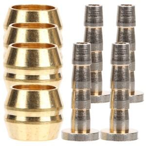 호환 4Pcs 자전거 브레이크 구리 오일 압력 조인트 호스 커넥터 교체 산악 액세서리 누출 방지