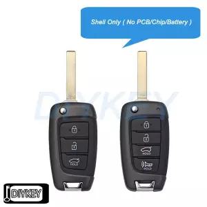 현대 엑센트 엘란트라 아반떼 코나 산타페 투싼 벨로스터 -용 34 버튼 케이스 플립 리모컨 자동차 키 쉘 커