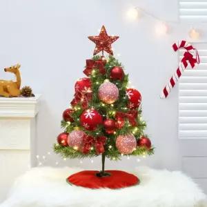 60cm 아이리스 풍성한 스카치 트리 풀세트(전구포함) 0402-71648인테리어 장식 장식용 업소용 고급 소형 미