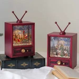 2378 TV 워터볼 오르골 2type테이블장식 선반 디자인볼 소품 인테리어 크리스마스 집들이선물 용볼 인테리