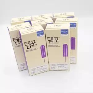 템포 내추럴 순면 탐폰 레귤러 8p X 8팩안심생리대 안전 체내형 슈퍼 여성 대형