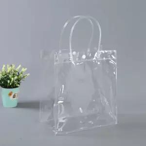도매 투명손잡이쇼핑백 10개세트 행사기념품 선물포장 비닐가방백 비닐백 파티백 생일백 용가방 선물백 소